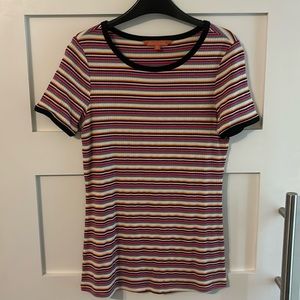 ModCloth XS striped ribbed top